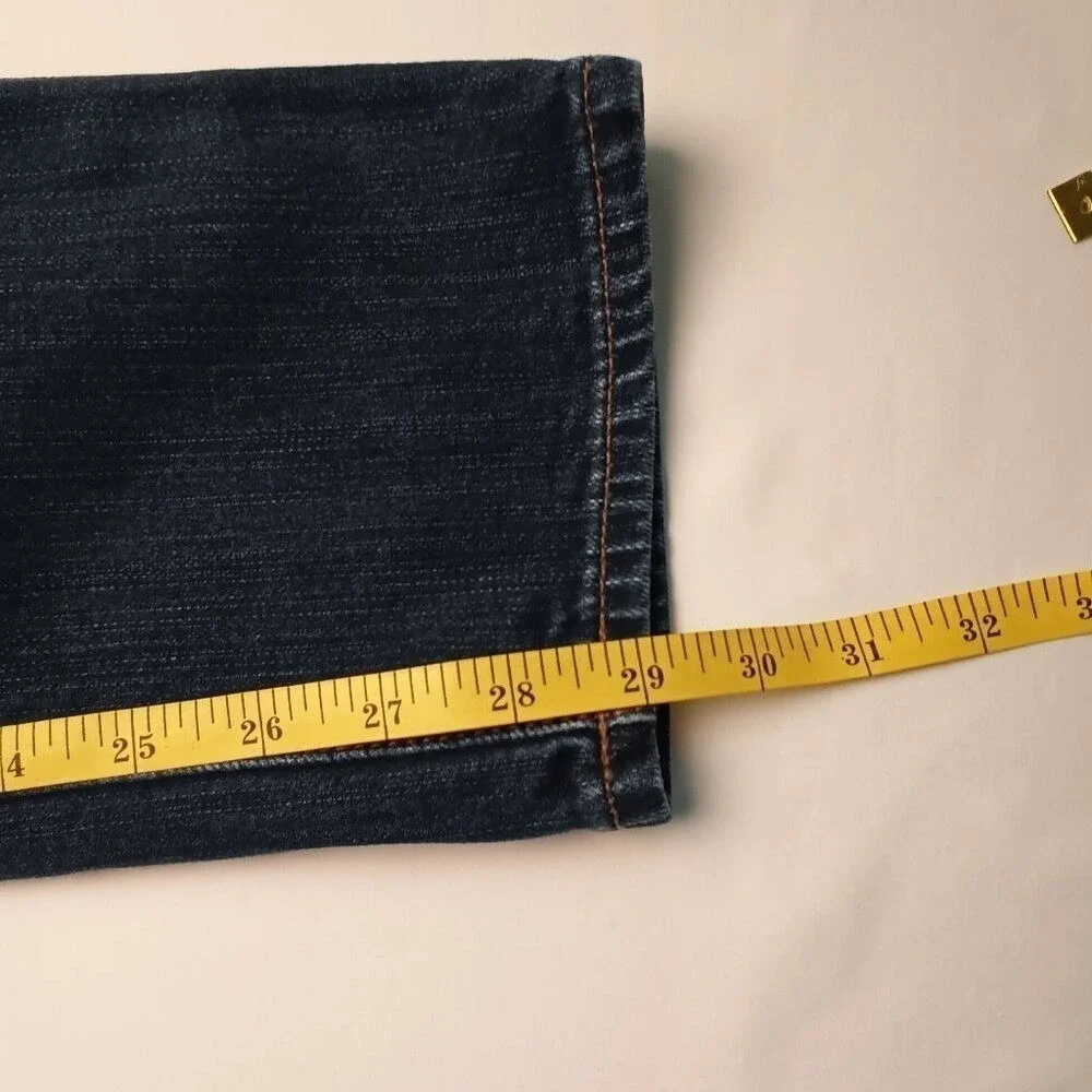 American Eagle Mens Slim Fit Dark Wash Denim Jeans Size 29/30 Blue Stretch